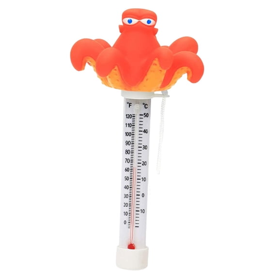 YWMJZEU Floating Water Thermometer for Swimming Pool, Pool Accessories, Thermometer for Octopus