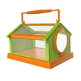 thumbnail image 1 of YWMJZEU Folding Butterfly Habitat Cage Critter Mesh Cage W/ Carrying Handle Green Orange, 1 of 9