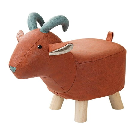 YWMJZEU Footrest Ottoman Animal Footstool Ottoman Bench for Entryway, Living Room, Porch red sheep