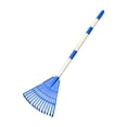 thumbnail image 1 of YWMJZEU Garden Rake with Wood Handle Heavy Duty Raking Grass and Leaves Tool Quick Clean blue, 1 of 9