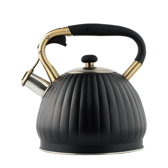 YWMJZEU Stove Top Whistling Tea Kettle Pumpkin Pot Stainless Steel Teapot 3.5L