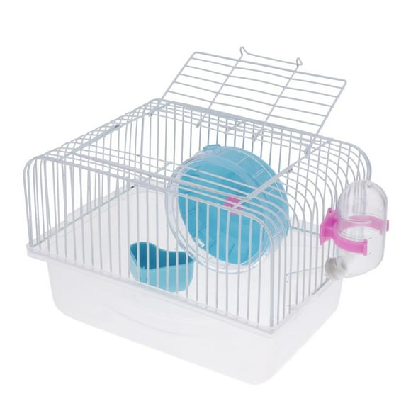 YWMJZEU Hamster Gerbil Mouse Cage Breeding Box Guinea Pig Pet House Feeding Blue