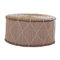 thumbnail image 1 of YWMJZEU Handwoven Straw Futon Floor Pillow Thick Meditation Cushion Small Stool Pouf Pad Ottoman Footstool for Women Men Milk White, 1 of 8
