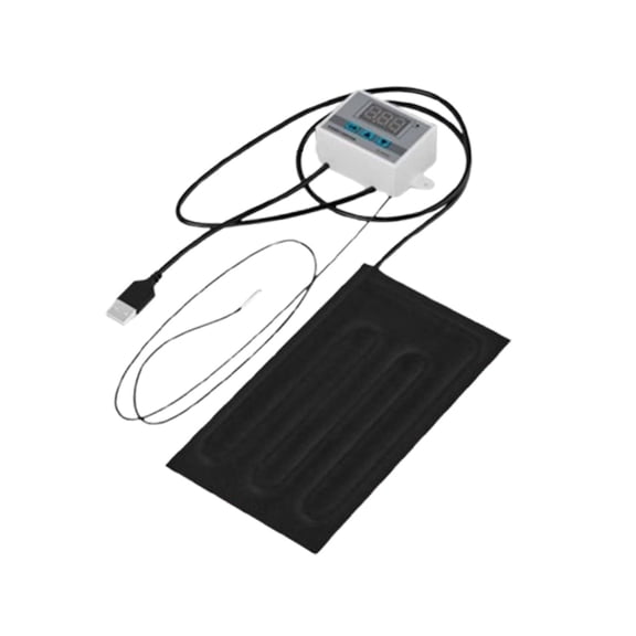 YWMJZEU Heat Pad for Reptiles, Heating Pad for Under Tank Heater, Terrarium Warmer, Heat 10cmx20cm