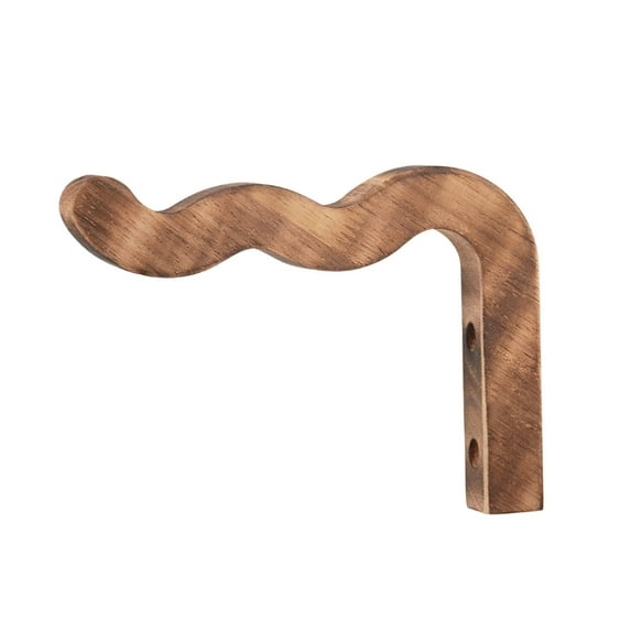 YWMJZEU Heavy Duty Farmhouse Style Indoor Outdoor Wall Plant Hanger, Lightweight Macrame Dark Wood