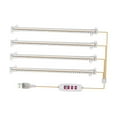thumbnail image 1 of YWMJZEU LED Grow Light with 8/12/16H Timer 5 Level Brightness Full Spectrum 4 Head, 1 of 8