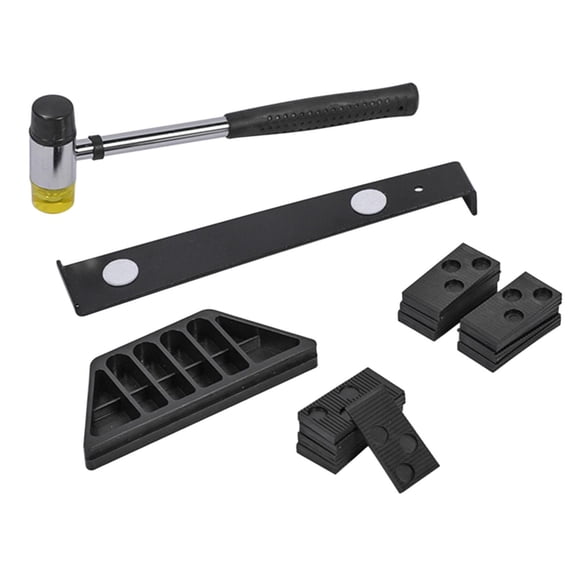 YWMJZEU Laminate Wood Flooring Fitting Installation Kit Hard Rubber Mallet Tools for DIY