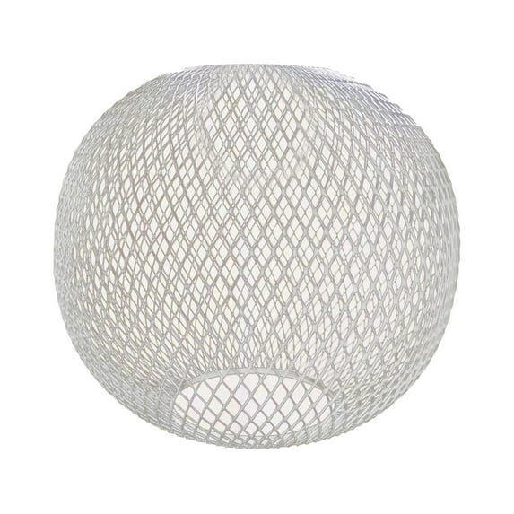 YWMJZEU Metal Lampshade Hollow Out Retro Style Lamp Cover Lampshade for Hallway Bathroom white balls Lamp Cover