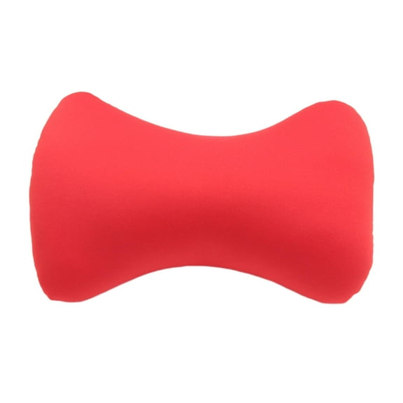 YWMJZEU Microbead Back Cushion Neck Support Roll Pillow , 38x20cm Red