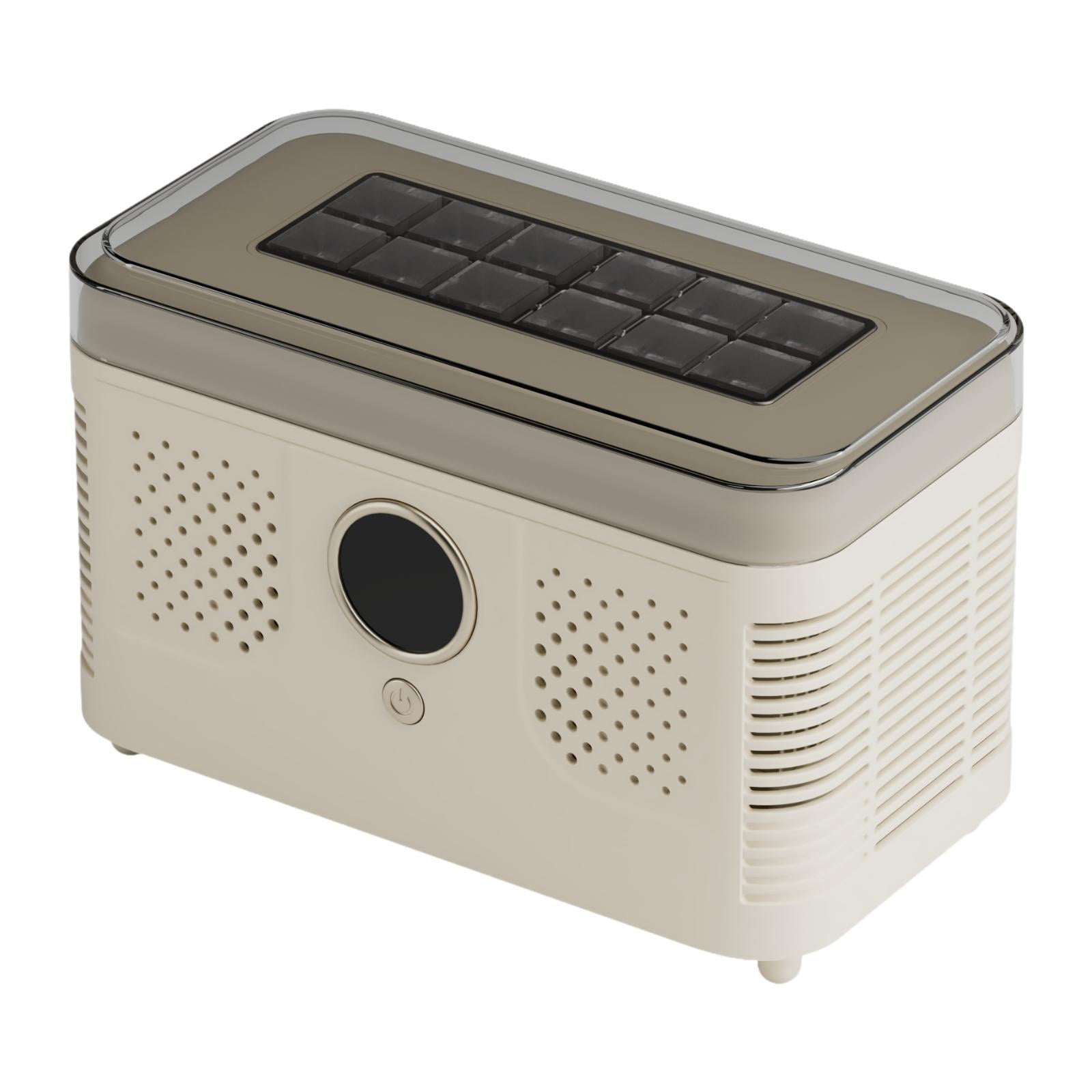 YWMJZEU Mini Desktop Ice Maker Countertop Fast Making for Dormitory Picnic Household White