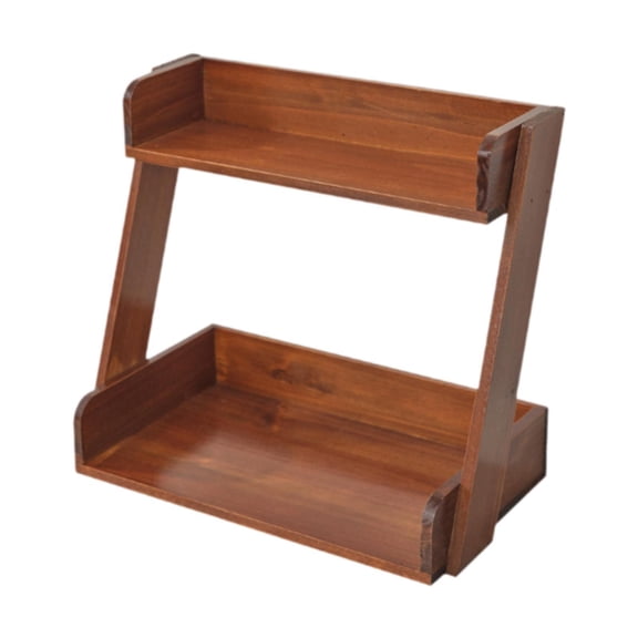 YWMJZEU Multi-tiered Wooden Storage Shelf Spice Organiser Practical Multi-use Coffee and