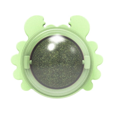 YWMJZEU Natural Catnip Balls Edible with Lid for Licking Kitten Chewing Toys Kitty Green1