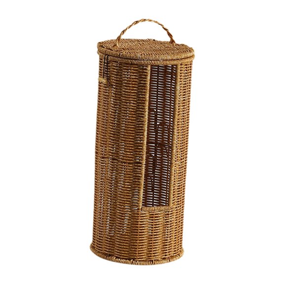 YWMJZEU PP Material Toilet Paper Holder Basket 6.9x15inch Multipurpose Lightweight for 3