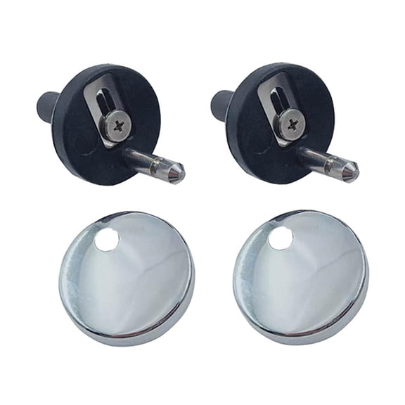 YWMJZEU Pairs of Stainless Steel Top Fix Cover Toilet Seat Hinges Fittings Hinges Screws