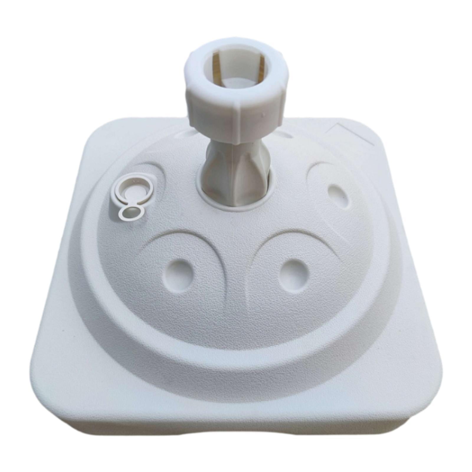 YWMJZEU Parasol Stand Patio Umbrella Stand Multifunctional Umbrella Holder Water or Sand White