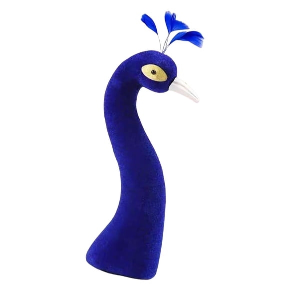 YWMJZEU Peacock Mannequin Head Floral Arrangement Decor Home Decor for Bridal Shower Blue