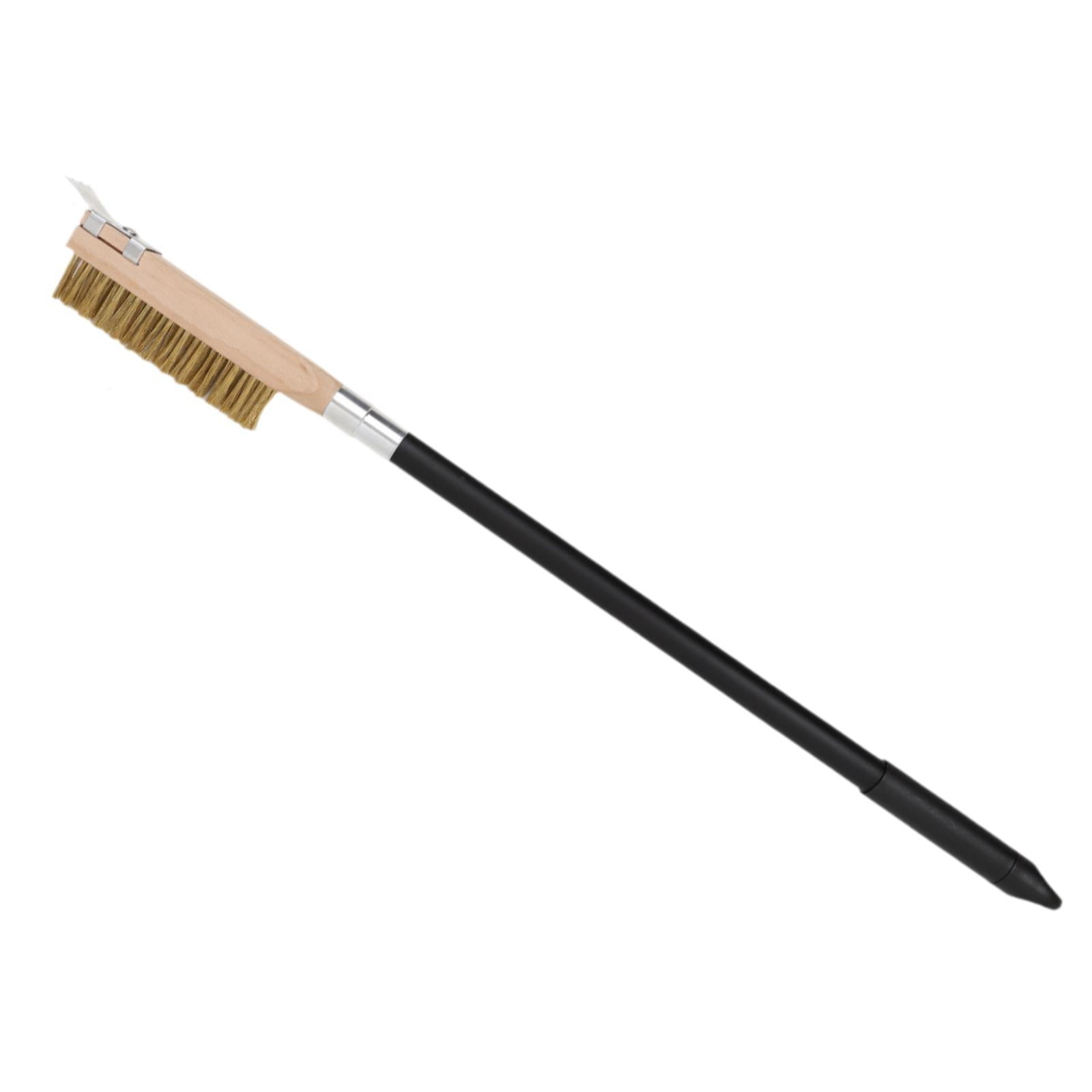 YWMJZEU Pizza Oven Brush with Scrape Grilling Accessories Effective Cleaning Grill Brush