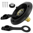 thumbnail image 1 of YWMJZEU RV City Water Inlet with Check Valve Replacement Brass RV Fresh Water Fill Inlet Black, 1 of 9
