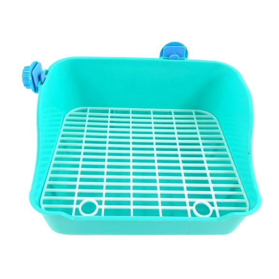 YWMJZEU Rabbit Litter Box - Pet Toilet Corner Litter Cage Potty Box Trainer Rectangular Green