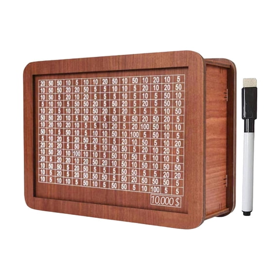 YWMJZEU Retro Numbers Money Box with Counter Home Decor Storage Case Display Money Saver 10000 Dollar