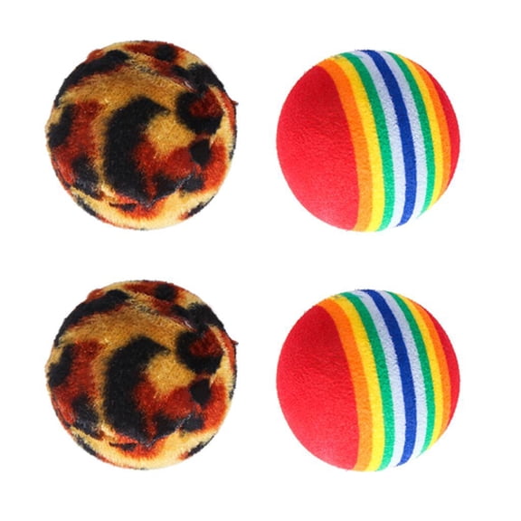 YWMJZEU Set of 4 Pet Talking Babble Ball Interactive Dog Toy Makes Funny Sounds Toys