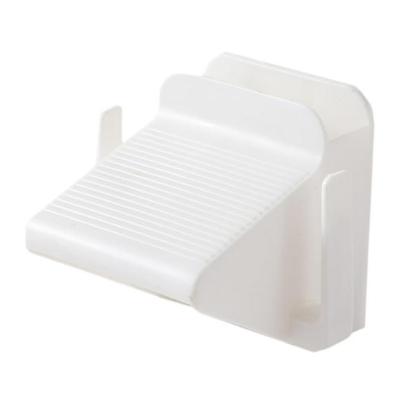 YWMJZEU Shower Foot Pedal, Slipper Rack, Shaving Legs, Shoe Organizer with Brush Holder, White