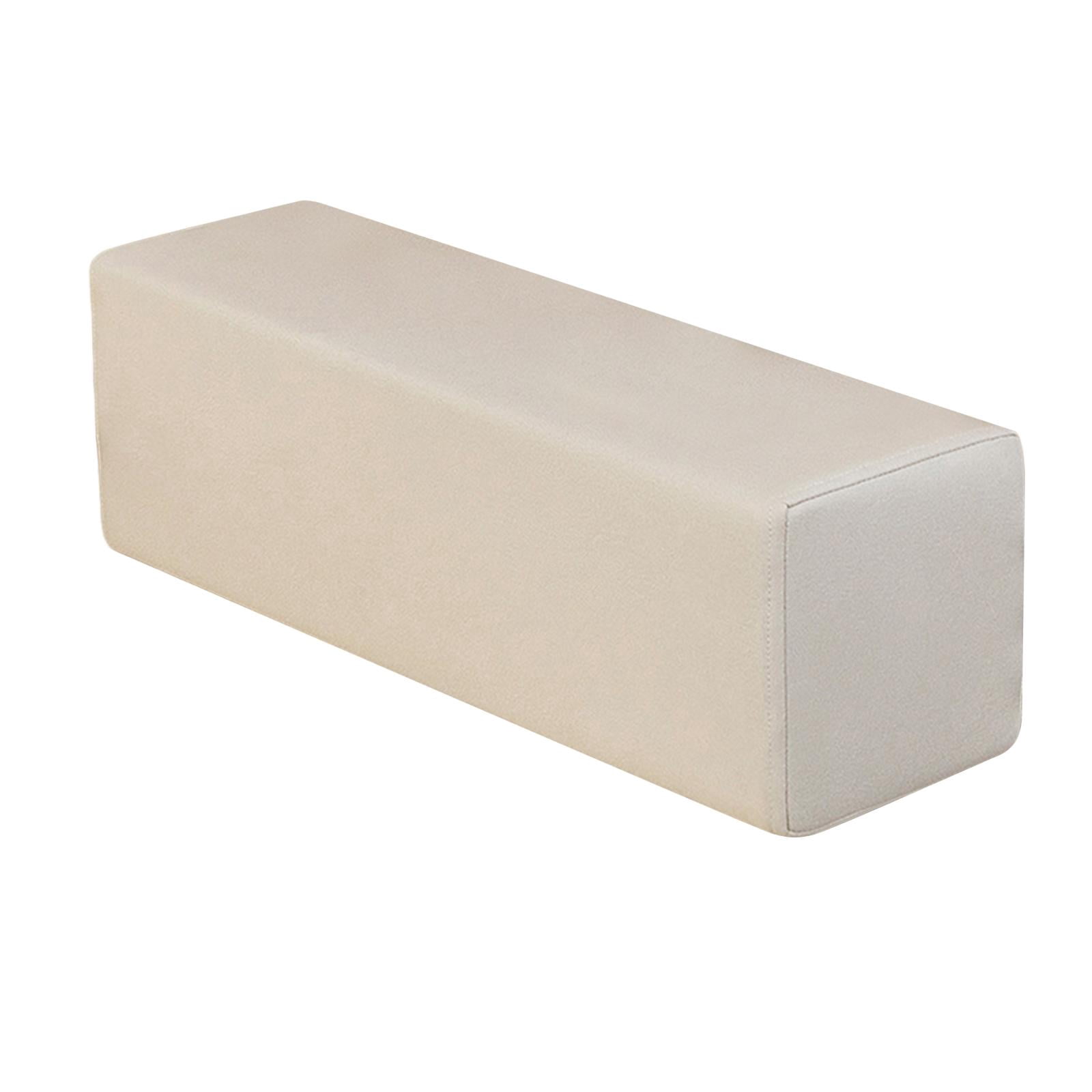 YWMJZEU Sofa Arm Rest Pillow Couch Armrest Rectangular Booster High Density Foam Cushion Beige