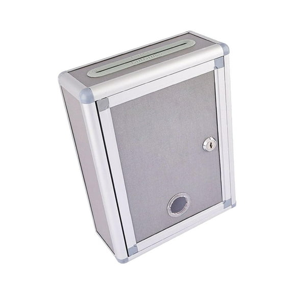 YWMJZEU Suggestion Box with Lock Organizer Complaint Box Mailbox Letter Box for Customer Top Slot