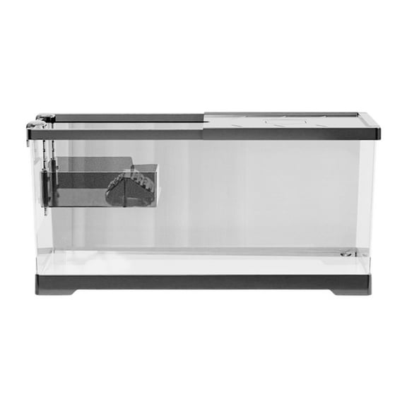 YWMJZEU Turtle Tank Aquarium Tortoise Enclosure Starter Kit Hideout Reptile Tank with Basking Platform Aquatic Terrarium for Breeding M w Platform and Lid