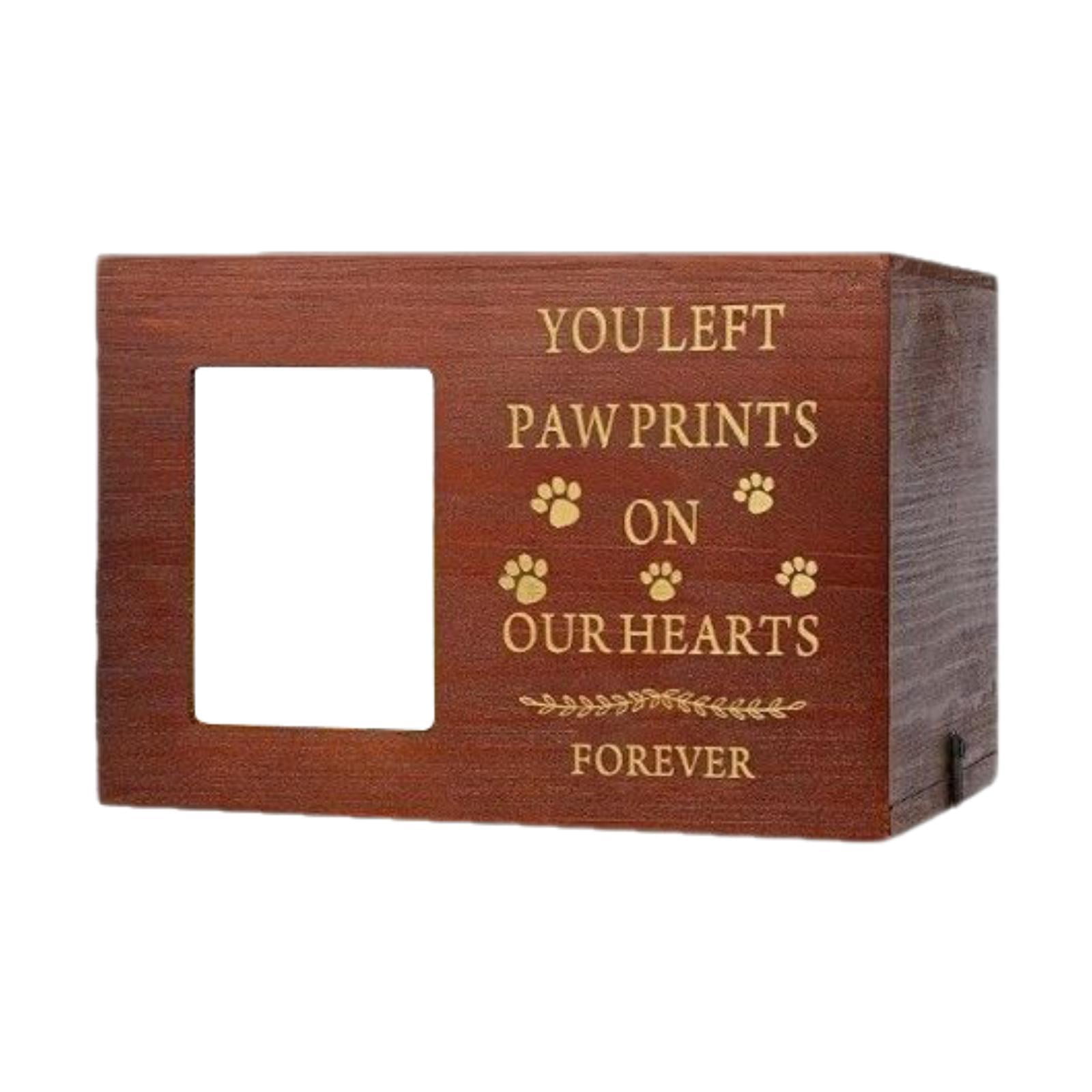 YWMJZEU Wooden Pet Urn Cremation Memorial Urn Comforting Resting Place Souvenir Keepsake