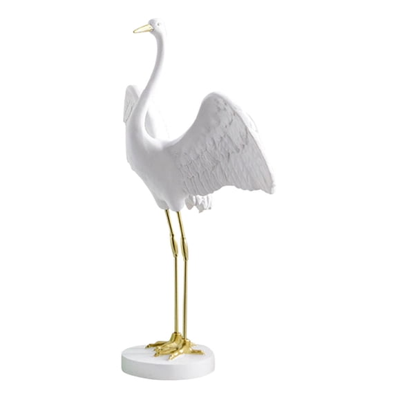 YWMJZEU resin material art Crane Statue Sculpture Bird decor for art Wedding Decoration B