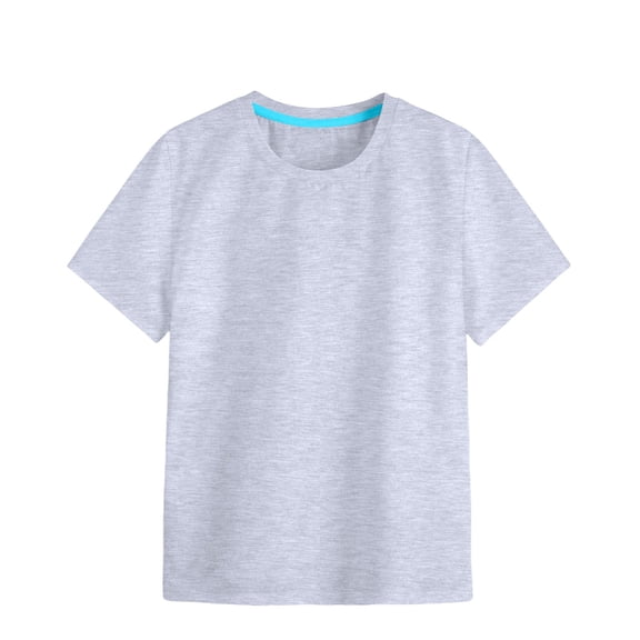 YWOAGH Girls Tshirts&nbsp;Soft Cotton Crew Neck Short Sleeve Color Printed&nbsp;Kids Short Sleeve Grey 3-4 Years