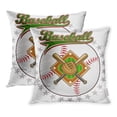 thumbnail image 1 of YWOTA Action Baseball Label Ball Bat Base American Glove Pillow Cases Cushion Cover 16x16 inch, 1 of 1
