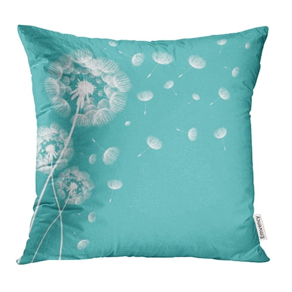 YWOTA Air Abstract Fluffy Dandelion Flower Beautiful Beauty Blossom Blow Botany Circle Pillow Cases Cushion Cover 18x18 inch