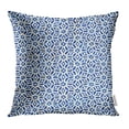 thumbnail image 1 of YWOTA Colorful Native Batik Watercolor Artistic Blue and White Ethnic Boho Style Pillow Cases Cushion Cover 20x20 inch, 1 of 1