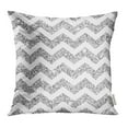 thumbnail image 1 of YWOTA Gray Abstract Bright Chevron Silver Brilliant Celebration Confetti Dust Glamour Glow Pillow Cases Cushion Cover 20x20 inch, 1 of 1