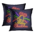 thumbnail image 1 of YWOTA Merry Christmas Neon Sign Happy New Year Emblem and Label Bright Signboard Pillow Cases Cushion Cover 20x20 inch, 1 of 1
