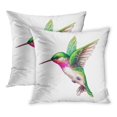 thumbnail image 1 of YWOTA Watercolor Flying Hummingbird Exotic Tropical Wild Life Clip Pillow Cases Cushion Cover 16x16 inch, 1 of 1
