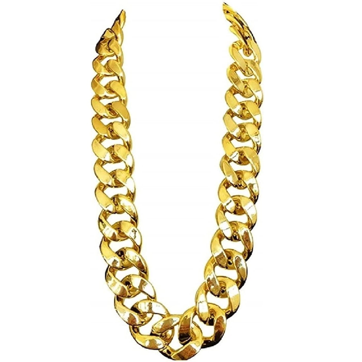 Walmart Hip Hop Rapper's Plastic Gold Chain, 80s/90s Costume