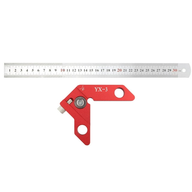 YX3 Center Line Scriber 45 90 Degrees Angle Line Caliber Ruler