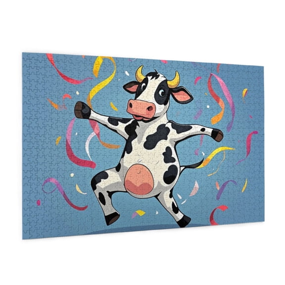 YXCXGO Jigsaw Dancing Cow For Adults 1000 Piece Puzzles Wooden Puzzles Picture Puzzless For Adults