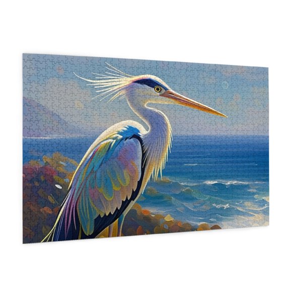 YXCXGO Jigsaw Egret And Blue Sea For Adults 1000 Piece Puzzles Wooden Puzzles Picture Adult Puzzless