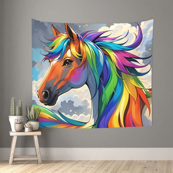 YXCXGO Wall Featured Tapestry Horse Wall Posters For Bedroom For Bedroom Living Room 50x60