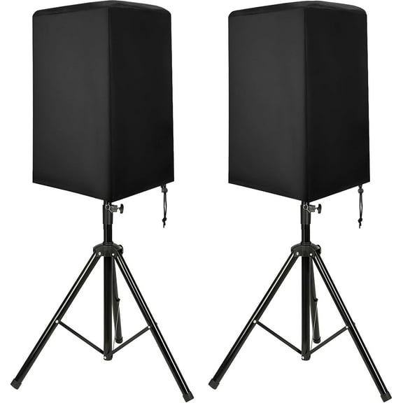 YXMEIGUO 12" Speaker Cover, 2pcs Outdoor Speaker Covers for PA/DJ Lightweight Powered Speaker, UV Protection Water Resistant Dustproof Stand Speaker Cover
