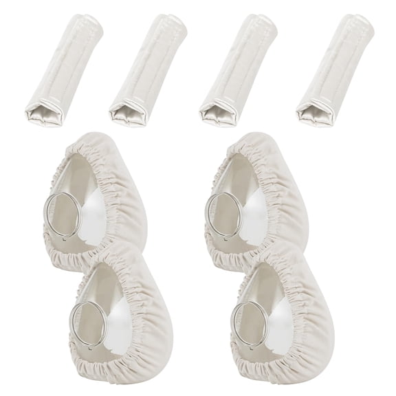 YXMEIGUO 4 Pack CPAP Mask Liners & Strap Covers, Compatible for F20 Full Face Mask and Headgear, Reusable Masks Cushions and Strap Covers, Absorb Facial Oils and Moisture, White