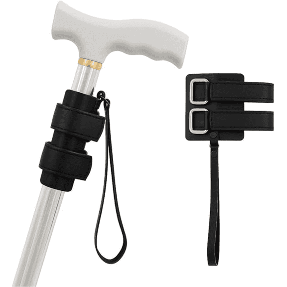 YXMEIGUO Cane Wrist Strap, Secure Leather Adjustable Walking Stick Wrist Strap for Walking Canes, Universal Fit Canes Accessory Straps