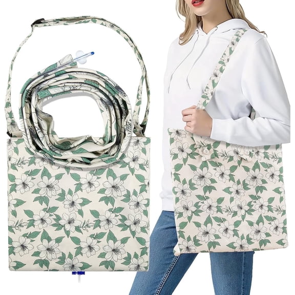 YXMEIGUO Catheter Bag Cover, Catheter Bag Holder Urine Drainage Bag Holder with Adjustable Shoulder Strap & Catheter Pipe Cover, Catheter Bag Covers up to 2000ML