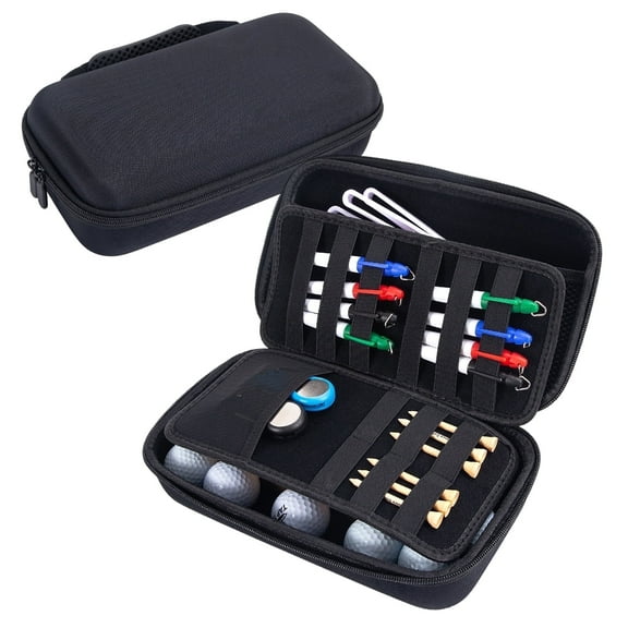 YXMEIGUO Golf Glove Holder Case, Waterproof Golf Bag Organizer, Portable Golf Accessories Organizer Golf Ball Bag, Idea Golf Gifts for Men and Women