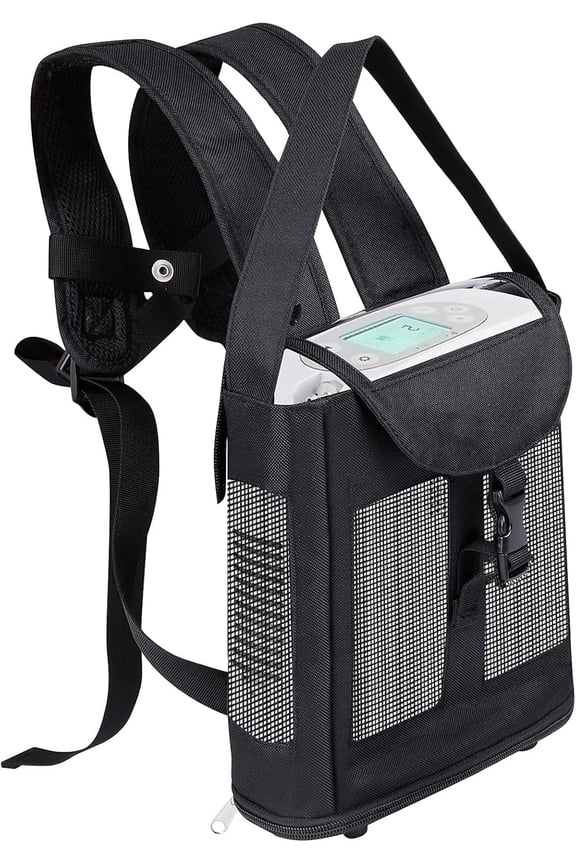 Oxygen Concentrator Backpack Fit for Inogen One G3, Portable Oxygen Machine Carrying Bag with Adjustable Shoulder Straps, Black