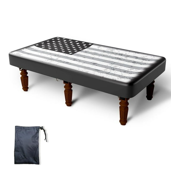YXMEIGUO Pool Table Cover, 7ft Billiard Table Cover, Waterproof Tearproof Outdoor Cover for Pool Table Tennis Table Billiards Accessories, American Patriotic Pool Table Cover